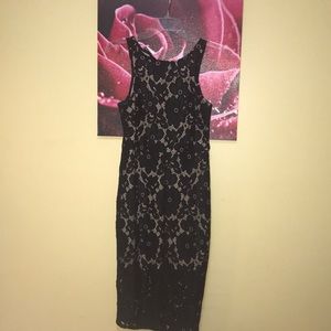 Black lace dress